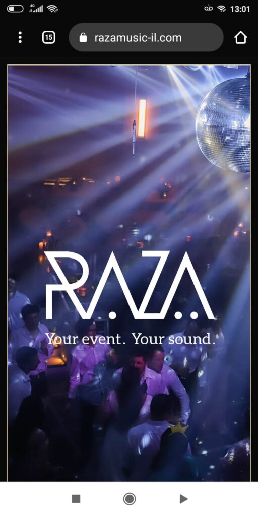 אתר RAZA במובייל